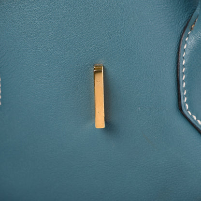 Hermes Swift Birkin 35 Blue Jean 23 of 55