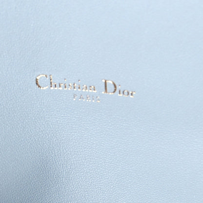 Christian Dior Grained Calfskin Saddle Chain Pouch Cloud Blue 8 of 12