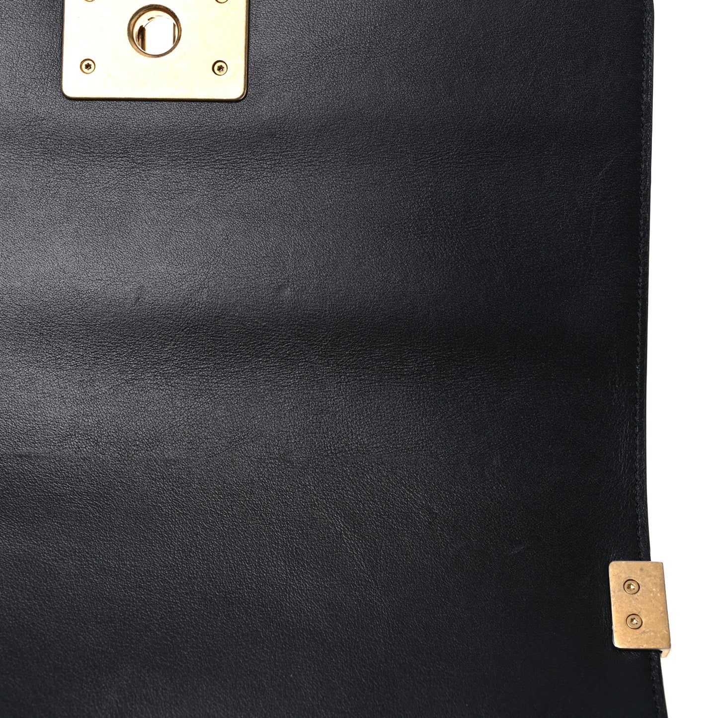 Calfskin Crocodile Embossed Graffiti Cocodile Medium Boy Flap Black