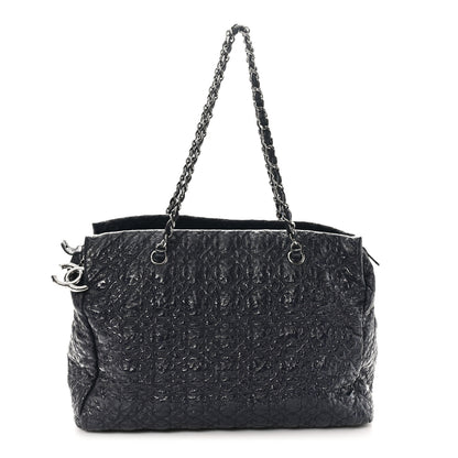 Chanel Vinyl Rock in Moscow Tote Navy 1 of 9