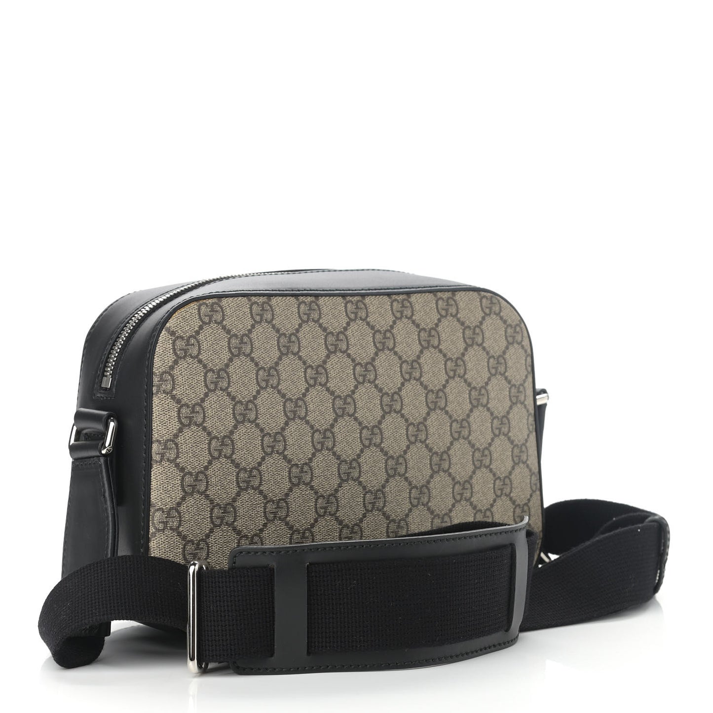 GG Supreme Monogram Camera Bag Beige Black