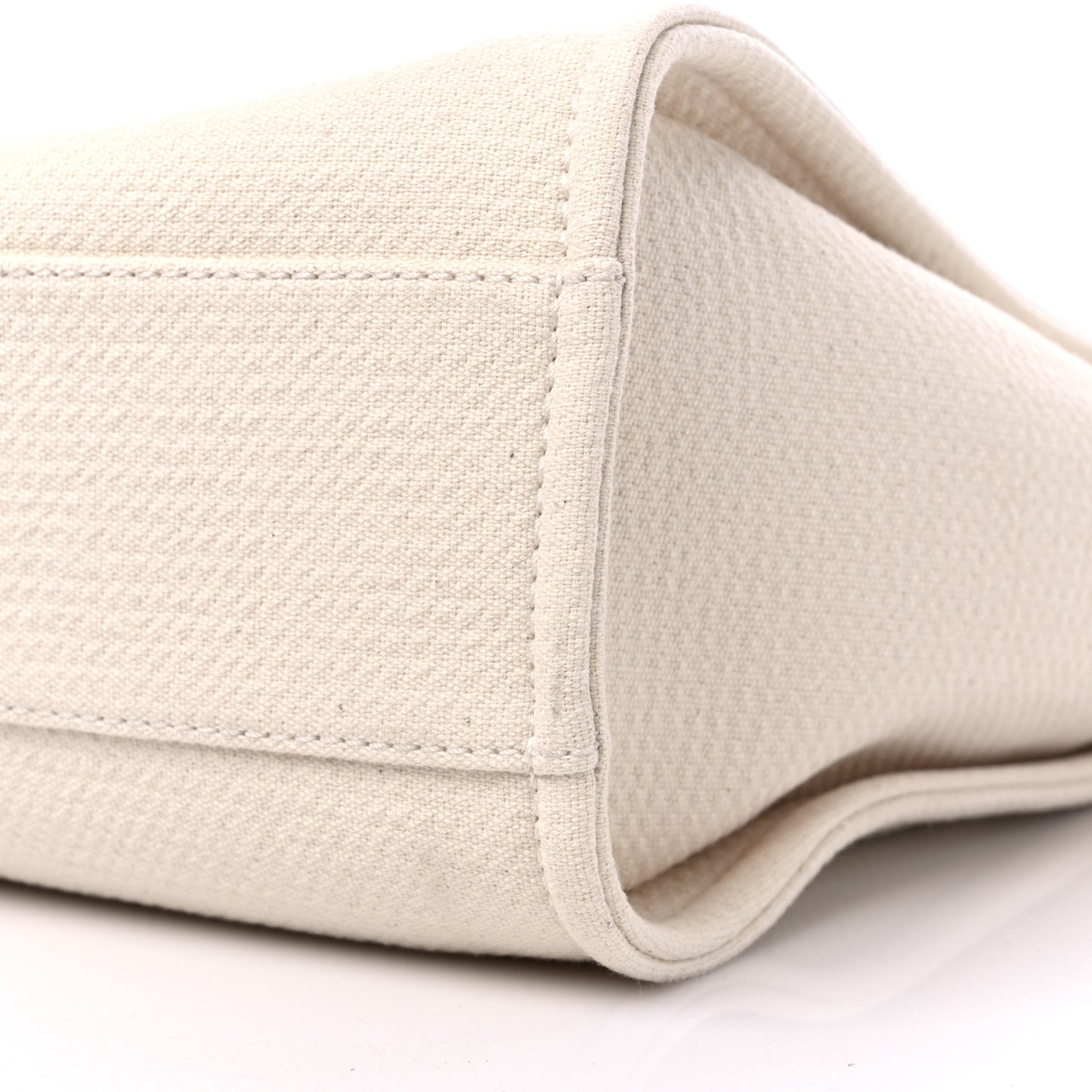 Mixed Fibers Small Deauville Tote White
