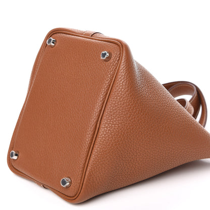 Hermes Taurillon Clemence Picotin Lock 18 PM Gold 9 of 10