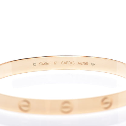 Cartier 18K Yellow Gold LOVE Bracelet 17 4 of 6