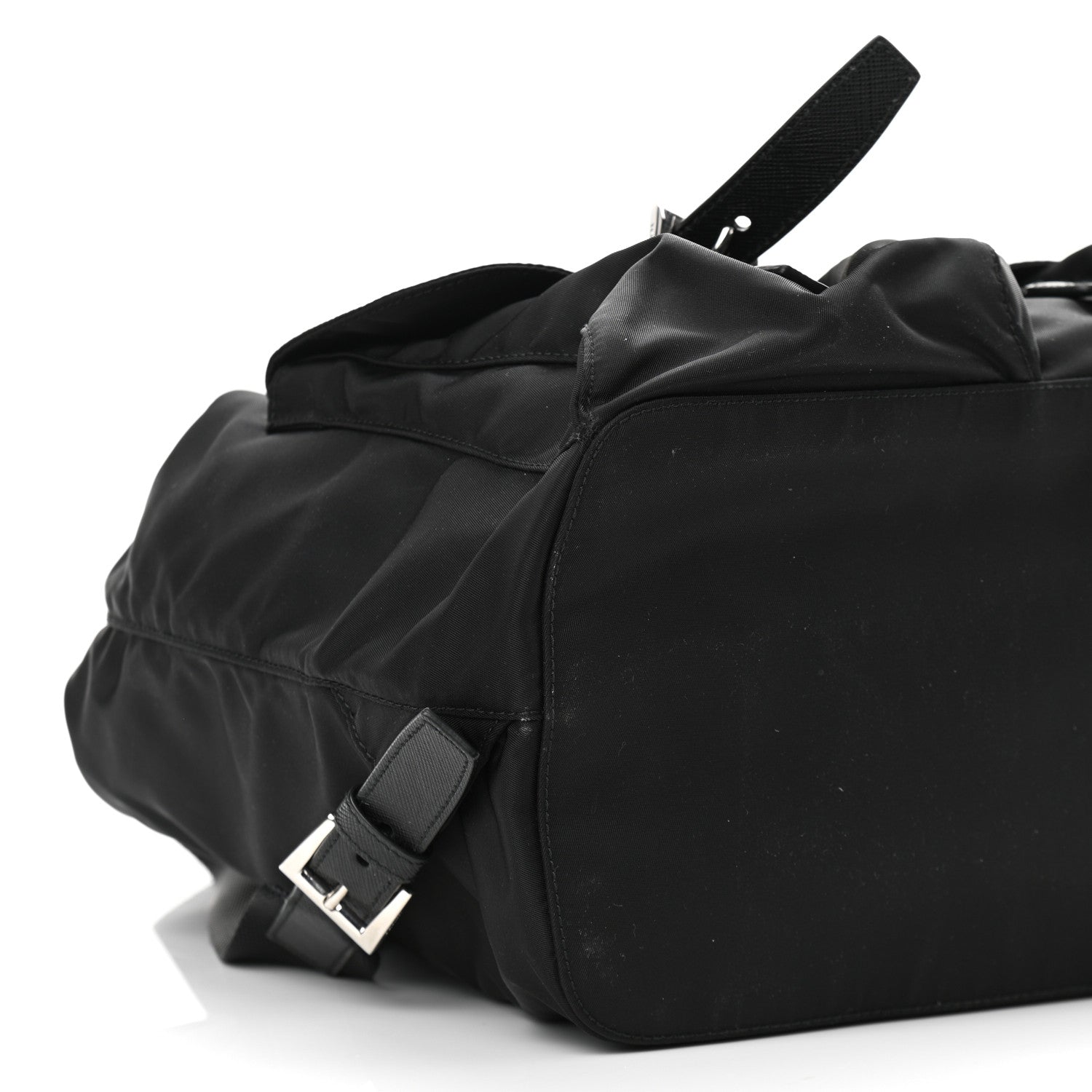 Prada Tessuto Nylon Saffiano Medium Backpack Black 8 of 10