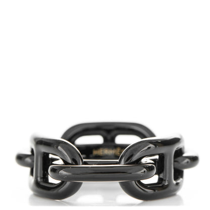 Hermes PVD Regate Scarf Ring Black 1 of 5