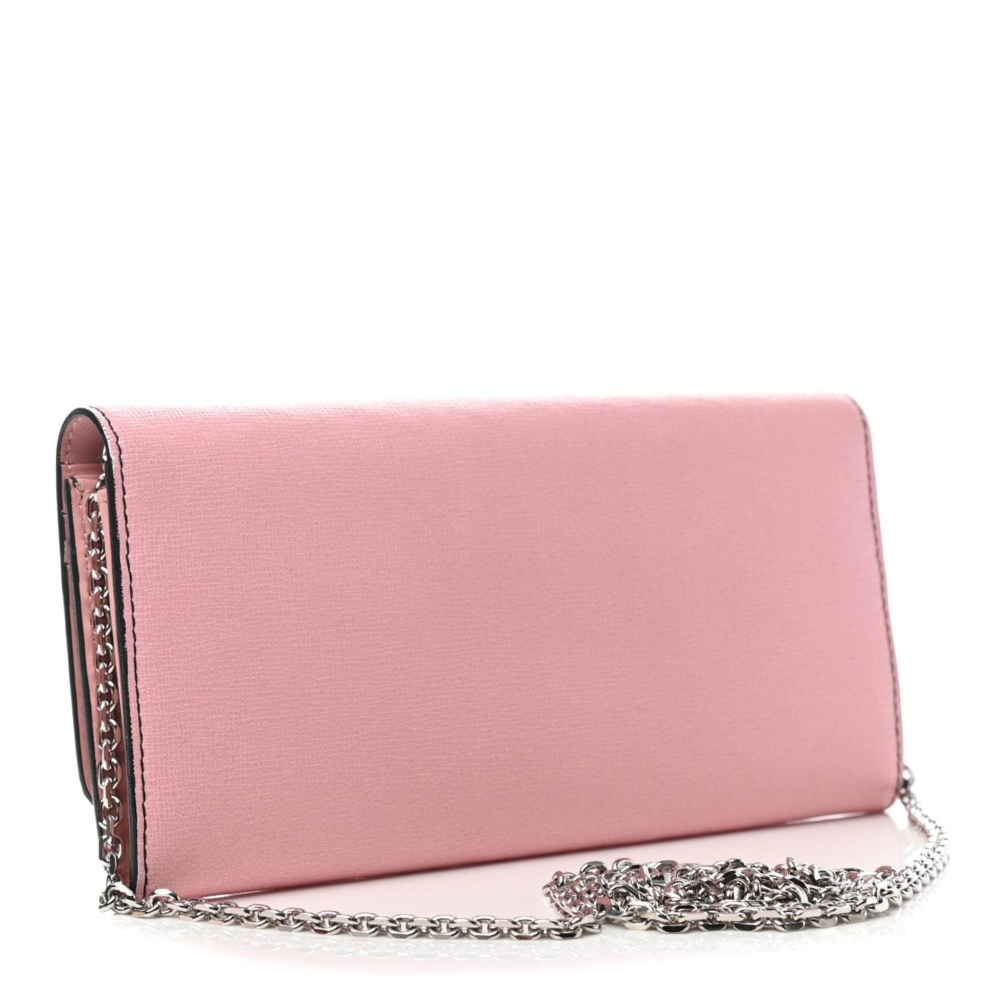 Vitello Elite Century Hypnoteyes Studded Continental Wallet On Chain Bubblegum Multicolor
