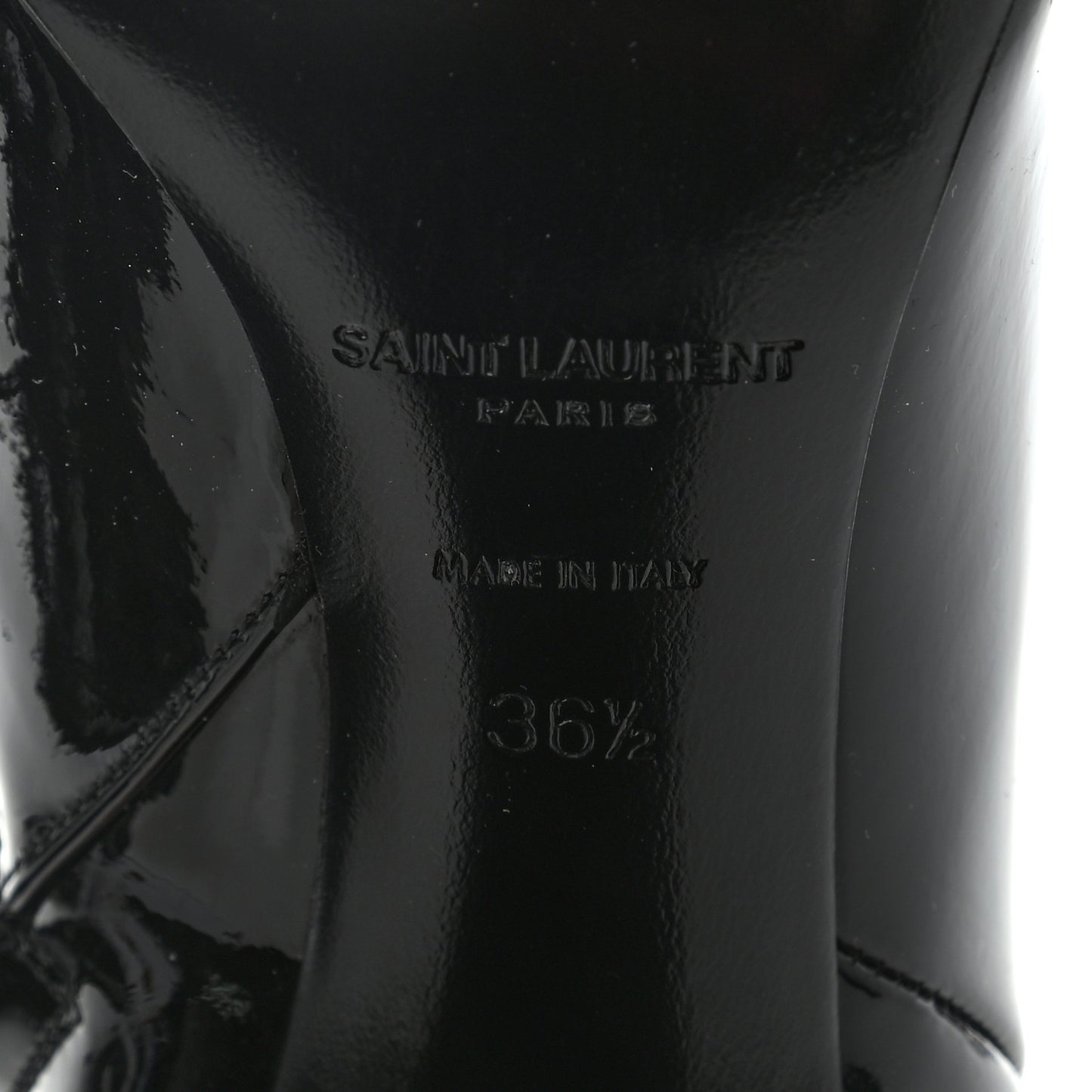 Patent Loulou 95 Ankle Zip Boot 36.5 Black