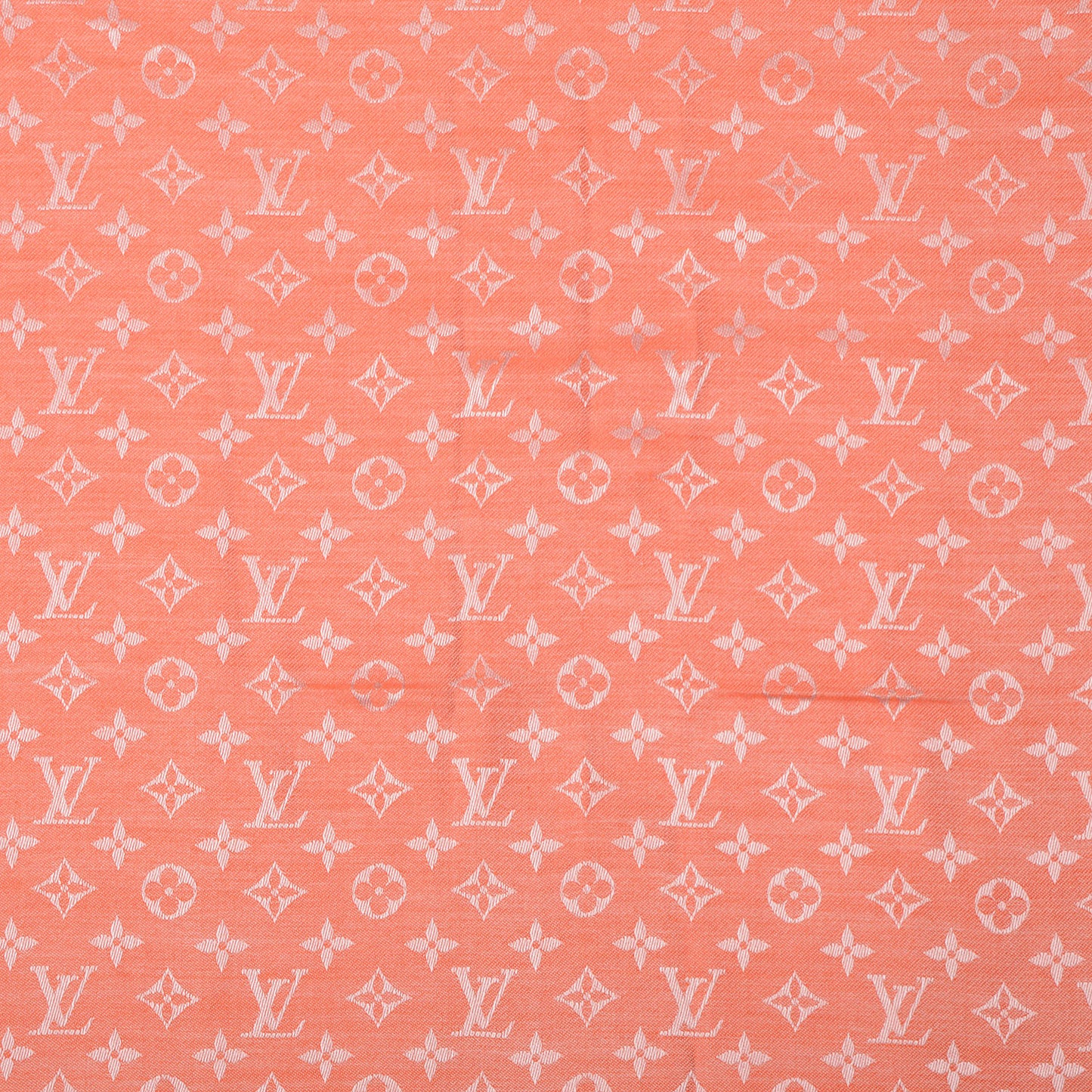 Wool Silk Monogram Denim Shawl Piment
