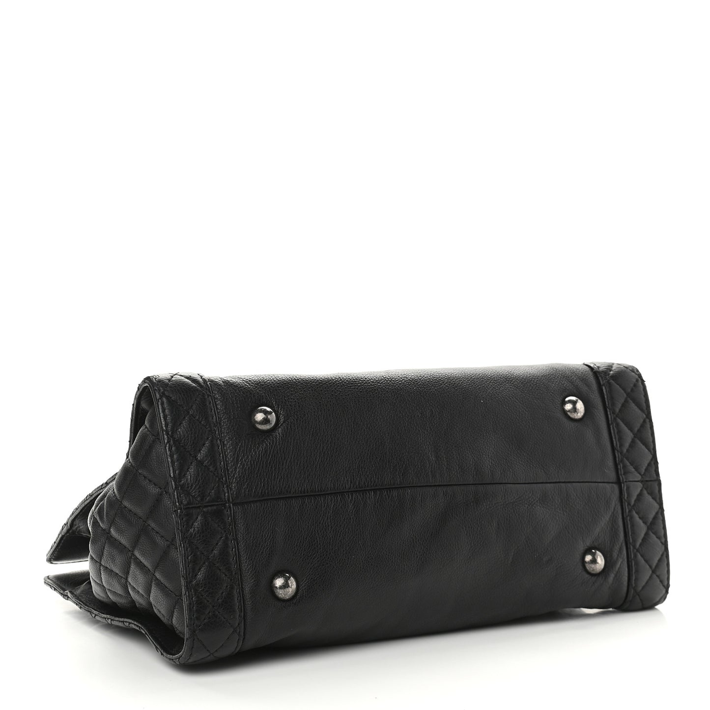 Calfskin Boy Reverso Shopping Tote Black