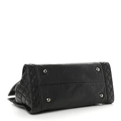 Chanel Calfskin Boy Reverso Shopping Tote Black 4 of 9