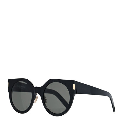Saint Laurent Acetate Sunglasses SL 185 Slim Black 1 of 8