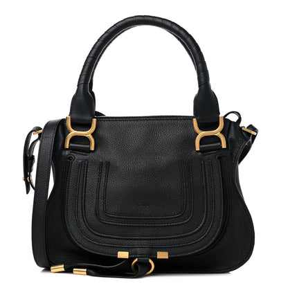 Chloe Calfskin Small Marcie Satchel Black 1 of 8