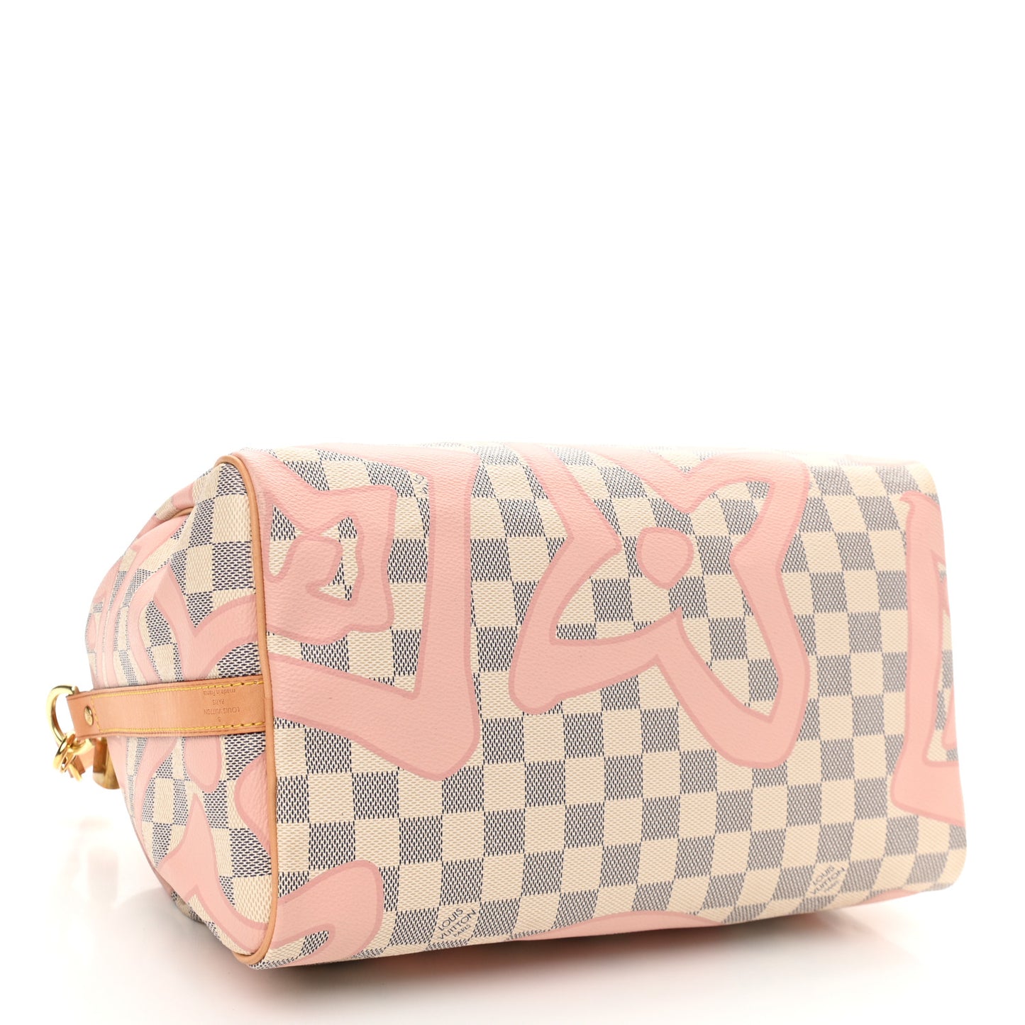 Damier Azur Tahitienne Speedy Bandouliere 30 Rose Ballerine