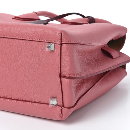 MCM Grained Calfskin Medium Milla Tote Pink 12 of 16