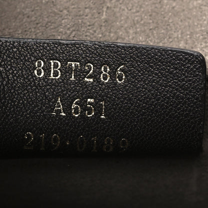 Fendi Vitello Century F is Fendi Bi-Color FF 1974 Embossed Small Kan I Shoulder Bag Maya Black 7 of 10