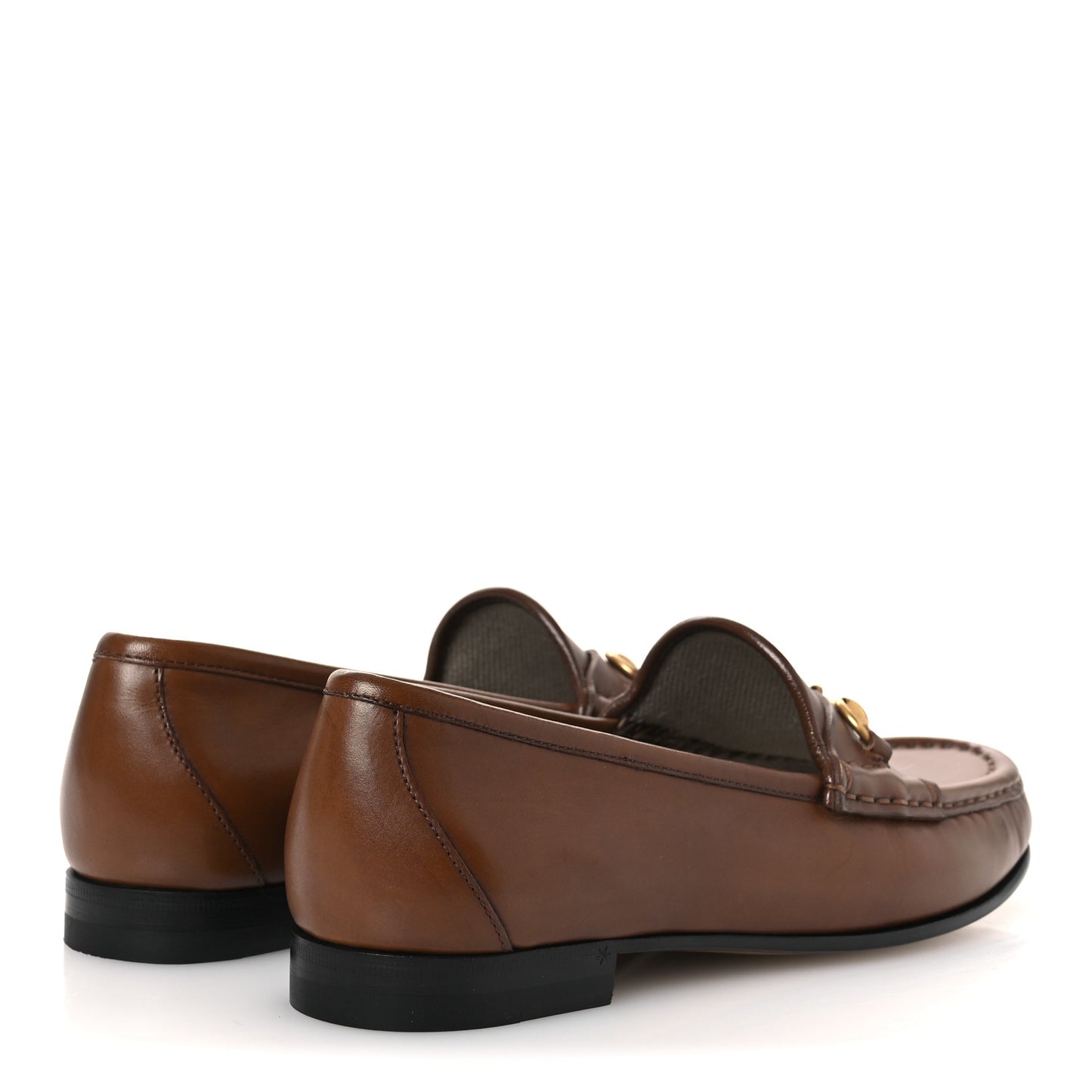 Betis Glamour Calfskin Womens 1953 Horsebit Loafers 37.5 Brown Sugar