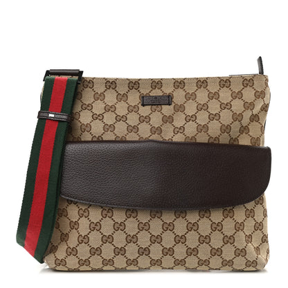 Gucci Monogram Signature Web Small Messenger Brown 1 of 9