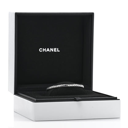 Chanel 18K White Gold Mini Coco Crush Bangle Bracelet S 4 of 4