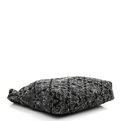 Chanel Tweed Quilted Chanel 22 Black Ecru 5 of 10