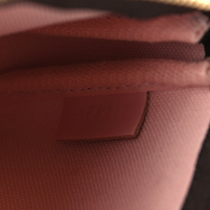Louis Vuitton Damier Ebene 2020 Christmas Animation Big Wheel Mini Pochette Accessories Rose Ballerine 7 of 9