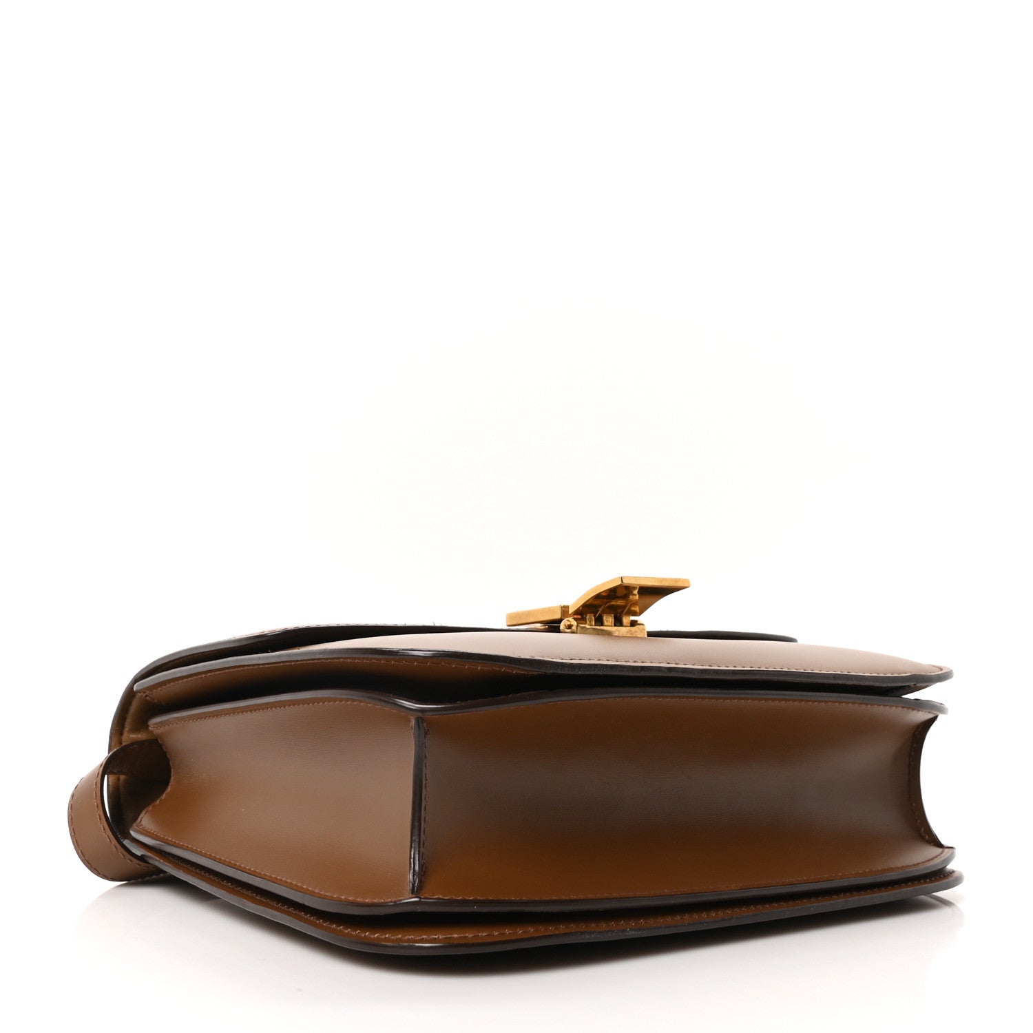 Celine Calfskin Medium Classic Box Flap Bag Light Camel 4 of 10
