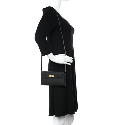 Hermes Epsom Kelly Wallet To Go Black 2 of 12