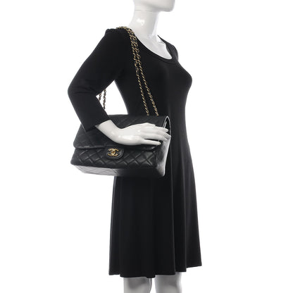 Chanel Caviar Quilted Jumbo Single Flap Black 3 of 9