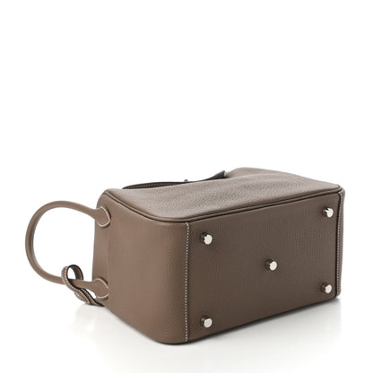 Hermes Taurillon Clemence Lindy 26 Etoupe 4 of 10