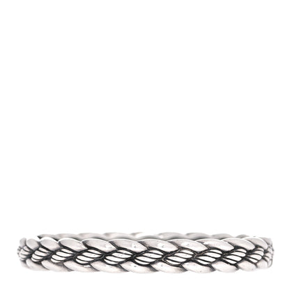 David Yurman Sterling Silver Woven Cable Hinge Bracelet 3 of 5