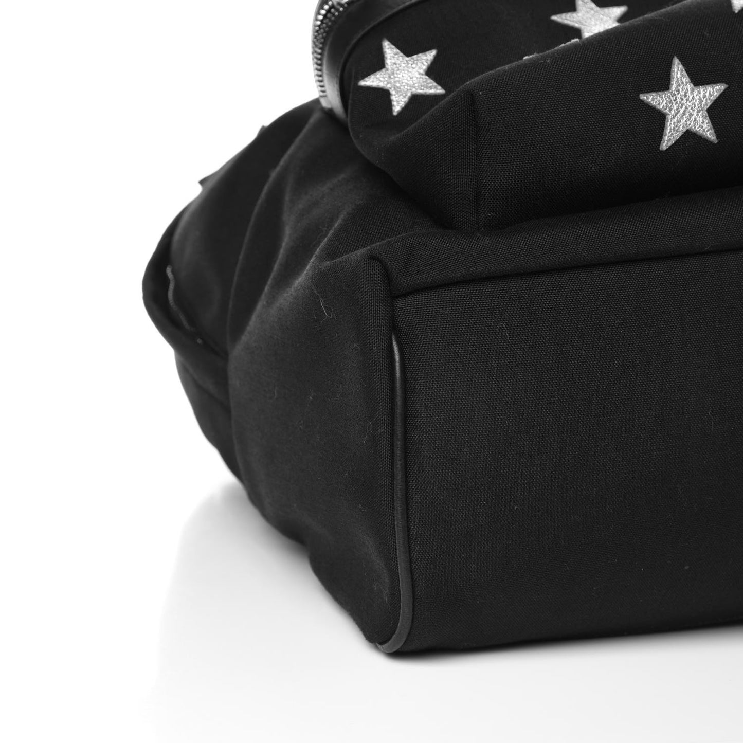 Canvas Stars Print Hunting Backpack Black Silver
