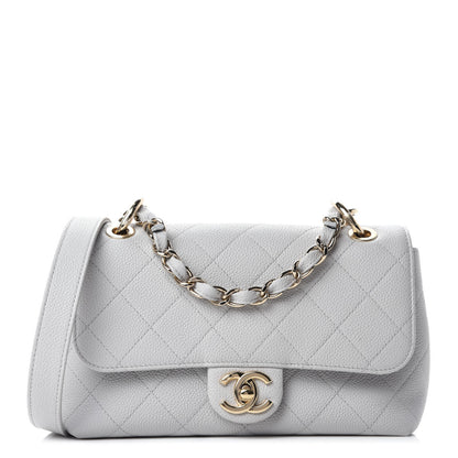 Chanel Caviar Quilted Small City Walk Flap Light Grey 1 of 10