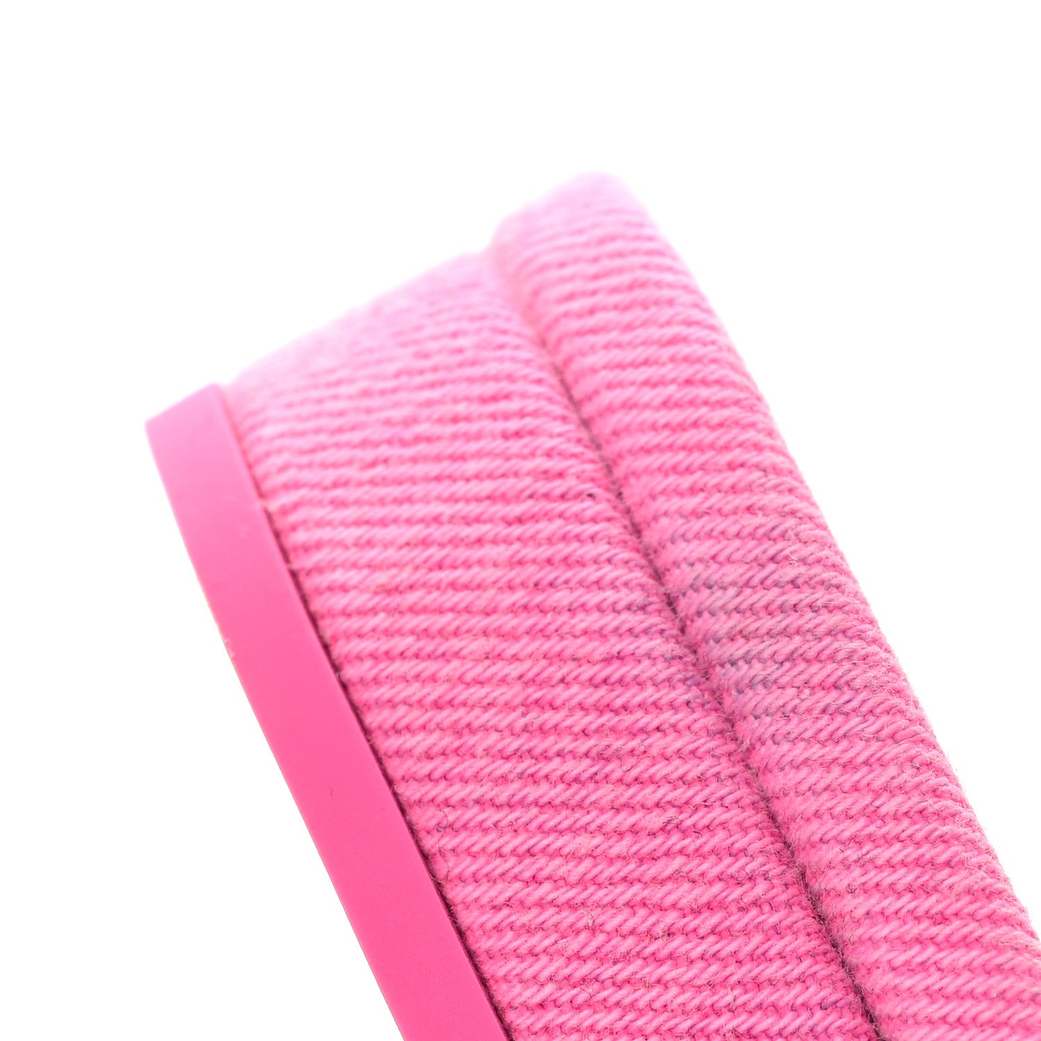 Chanel Denim Cap Toe CC Slingback Flat 40 Neon Pink 12 of 13