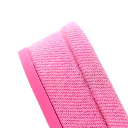 Chanel Denim Cap Toe CC Slingback Flat 40 Neon Pink 12 of 13
