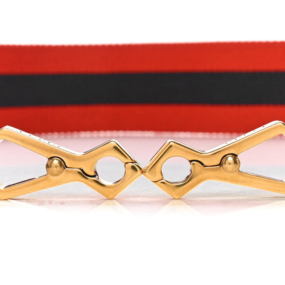 Gucci Canvas Web Shoulder Strap  Red Navy 3 of 4