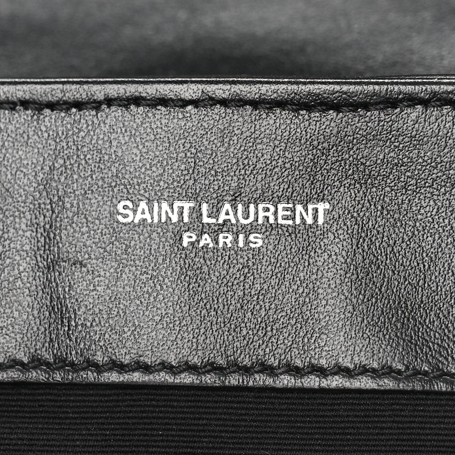 Calfskin Y Quilted Monogram Small Loulou Chain Satchel Black