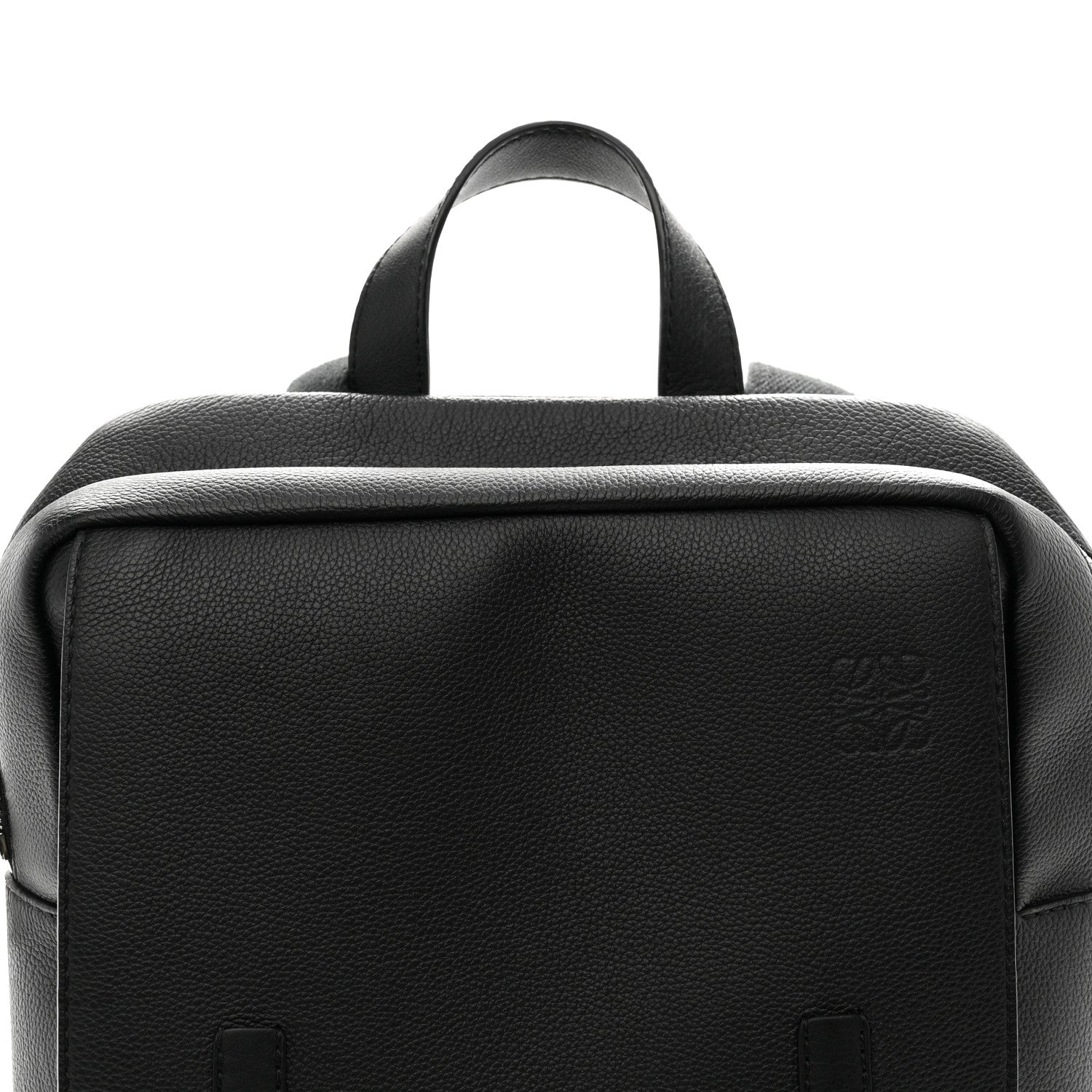 Loewe Grained Calfskin Military Backpack Black 6 of 8