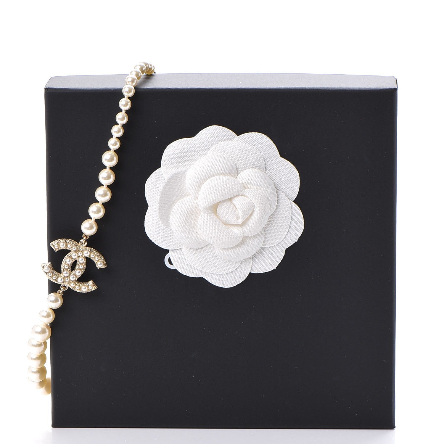 Chanel Graduated Pearl CC Short Necklace Gold 7 of 7
