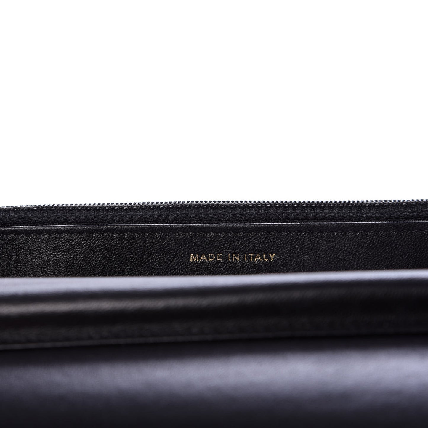 Lambskin Quilted Chain Around Wallet On Chain WOC Black