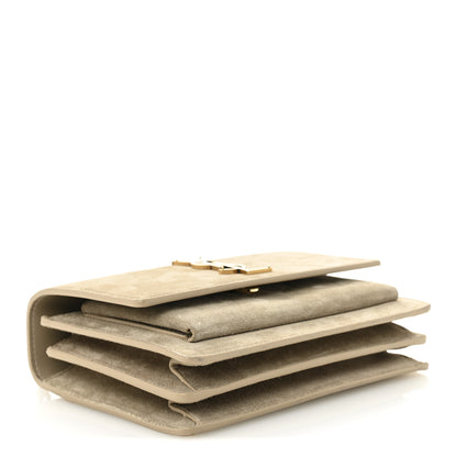 Saint Laurent Suede Calfskin Small Monogram Sunset Dark Beige 7 of 17