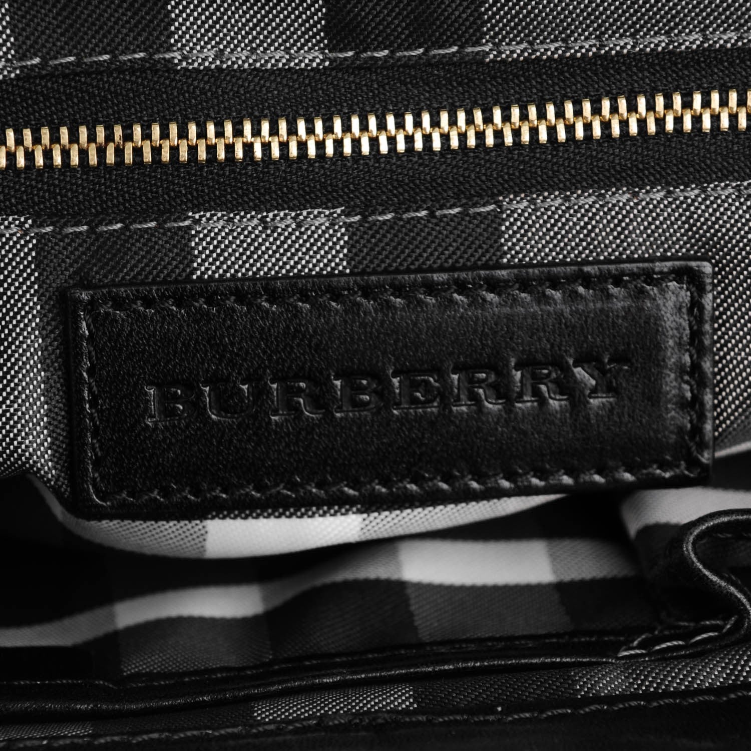 Burberry Calfskin Buckle Shoulder Bag Black 6 of 8