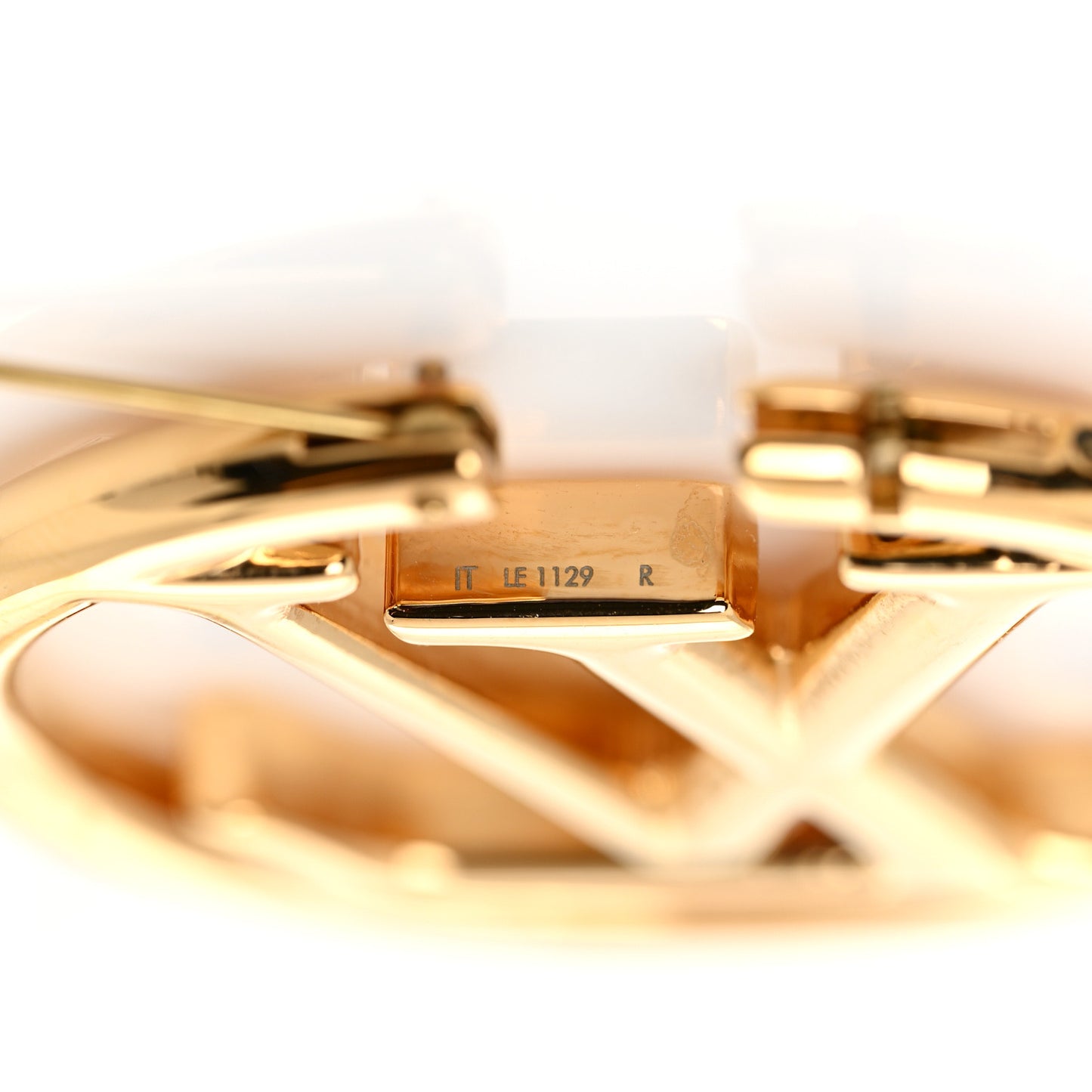 Metal Louise Hoop Earrings Gold