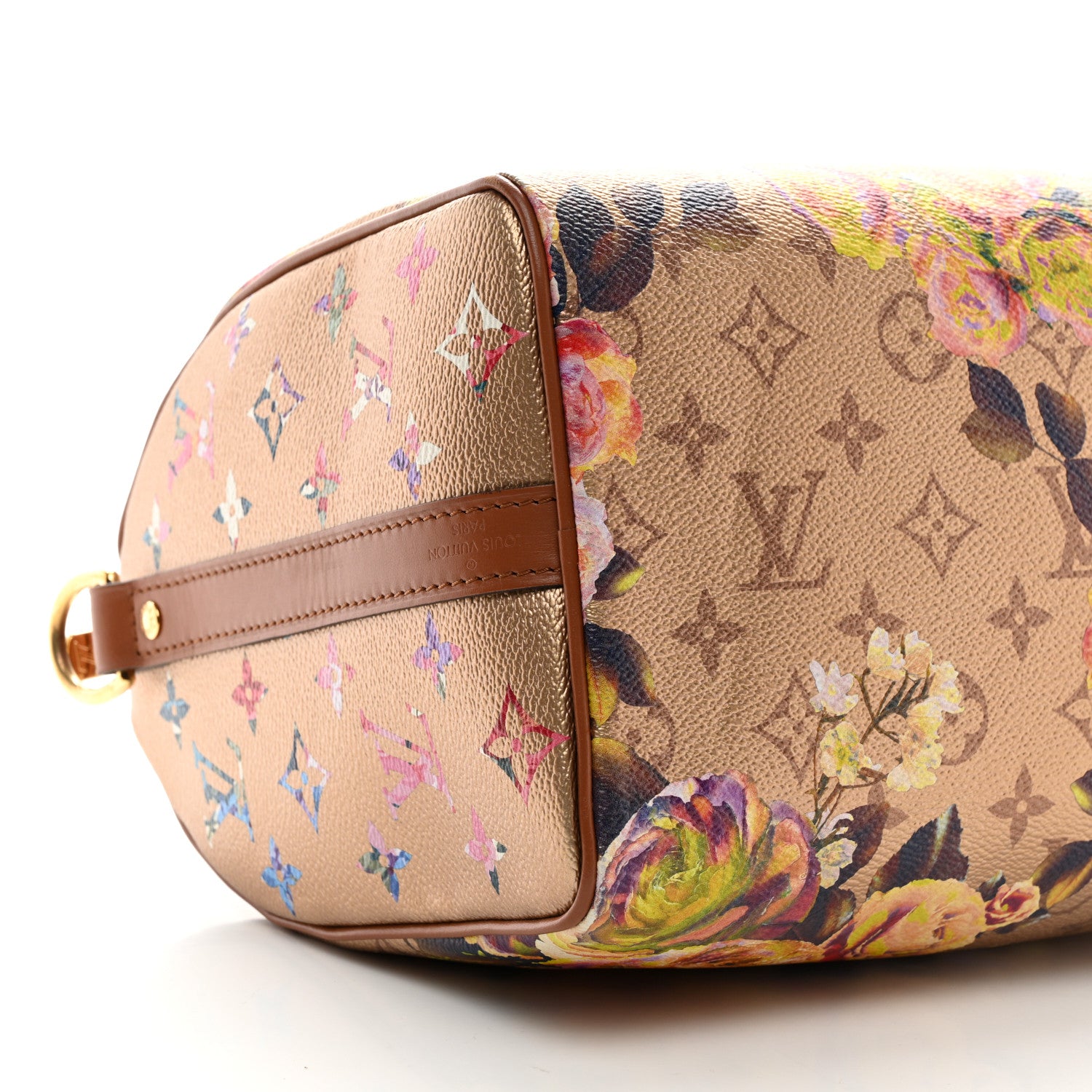Louis Vuitton Metallic Monogram LV Garden Speedy Bandouliere 25 Gold 9 of 11