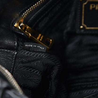 Prada Nappa Gaufre Shopping Satchel Black 6 of 13