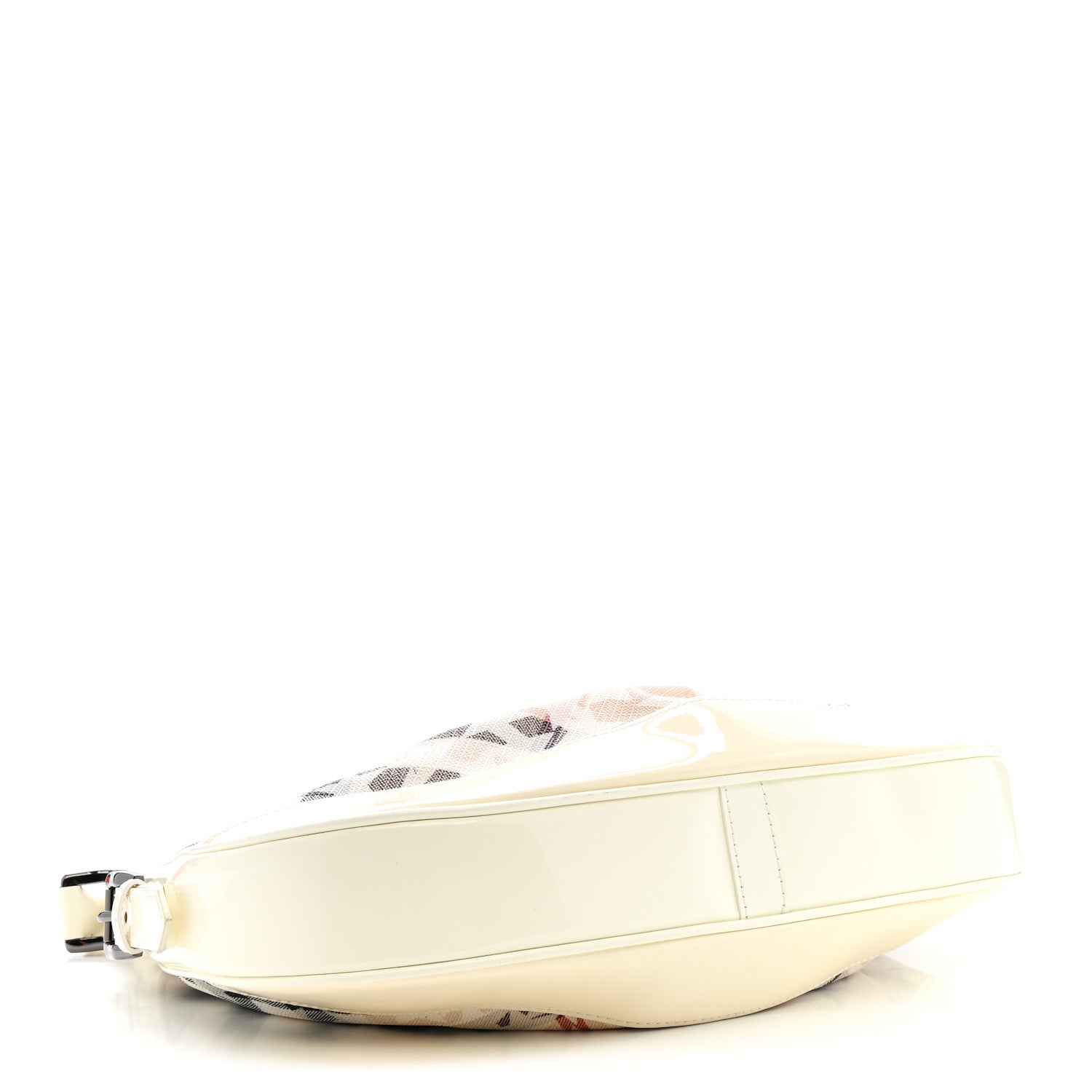 Burberry Patent Supernova Check Stars Small Hernville Hobo White 4 of 19