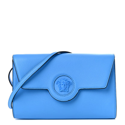 Versace Vitello Medusa Clutch Bag Blue 1 of 10
