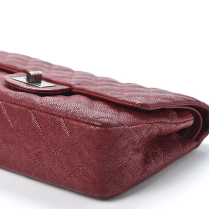 Chanel Washed Caviar Quilted 2.55 Reissue 225 Bijoux Chain Flap Red 6 of 9