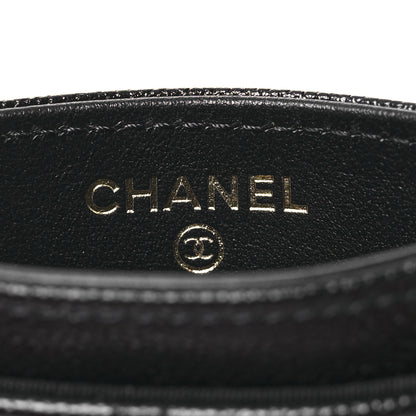 Chanel Caviar Quilted Studded CC Card Holder Black 8 of 12