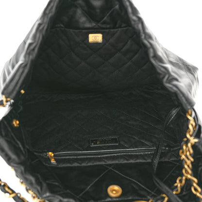 Chanel Shiny Calfskin Quilted Chanel 22 Black 6 of 11