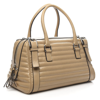 Dolce & Gabbana Grained Calfskin Easy Way Satchel Beige 3 of 11